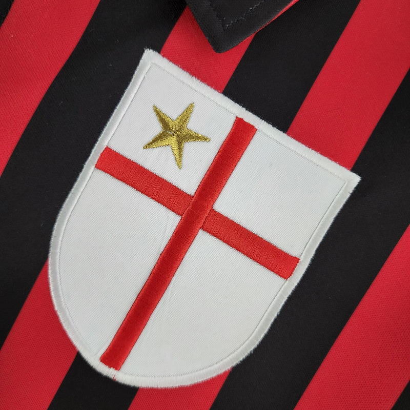 CAMISA RETRÔ MILAN HOME MANGA LONGA 99/00