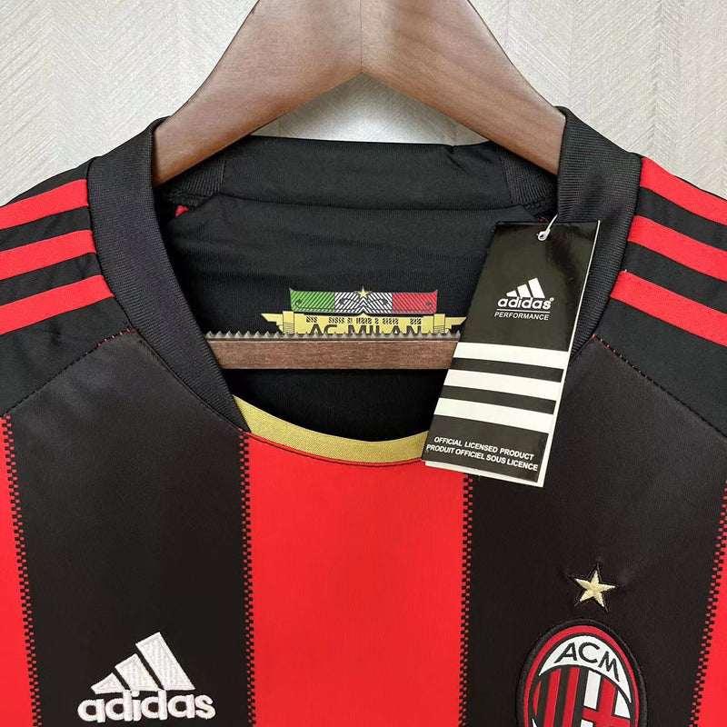 CAMISA RETRÔ MILAN HOME MANGA LONGA 10/11