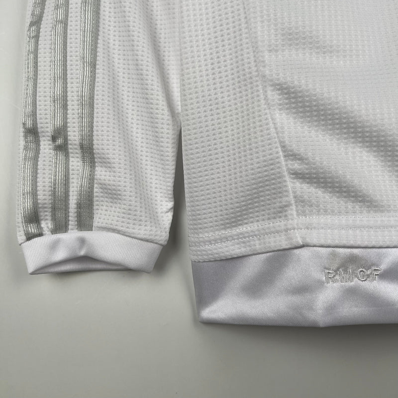 CAMISA REAL MADRID MANGA LONGA RETRÔ HOME 15/16