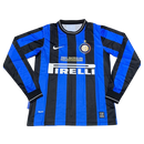 CAMISA RETRÔ MANGA LONGA INTER DE MILÃO HOME 09/10