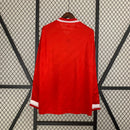 CAMISA RETRÔ MANCHESTER UNITED HOME MANGA LONGA 86/88