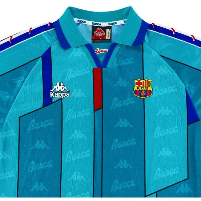 CAMISA RETRÔ BARCELONA AWAY MANGA LONGA 96/97