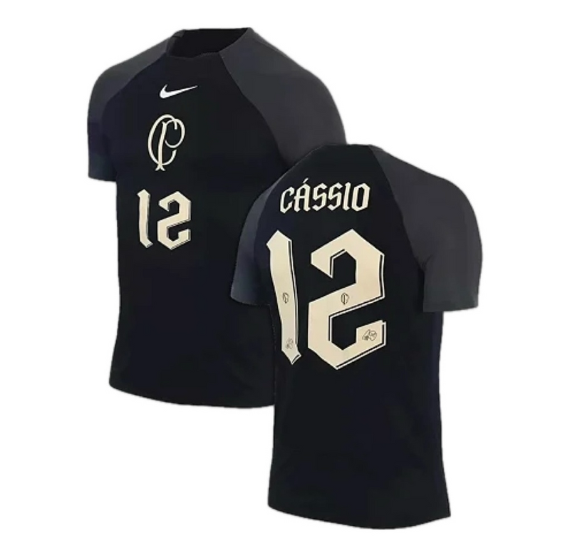 CAMISA TIMAO CÁSSIO TORCEDOR PRETA