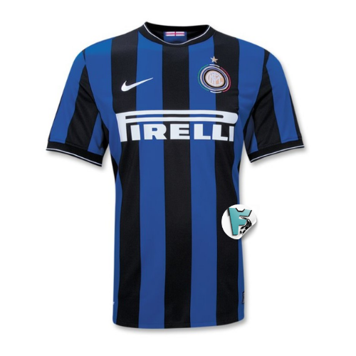 Camisa Retrô Inter de Milão 2009/10 Home azul/preta