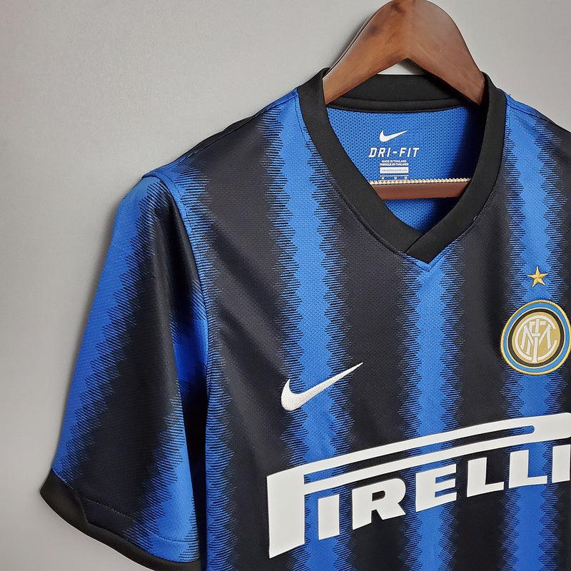 Camisa Retrô Inter de Milão 2010/11 Titular Azul/Preta