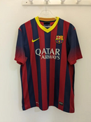 CAMISA RETRÔ BARCELONA HOME 2013/14 GRENÁ MASCULINA + CHAVEIRO ESPECIAL DE BRINDE