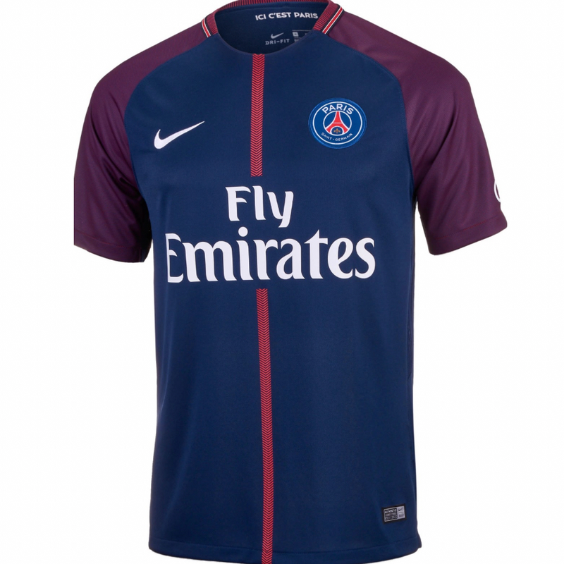 CAMISA RETRÔ PSG HOME 2017/18 MASCULINA + CHAVEIRO ESPECIAL DE BRINDE