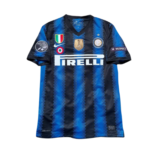 Camisa Retrô Inter de Milão 2010/11 Titular Azul/Preta