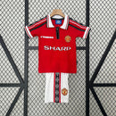 KIT INFANTIL RETRÔ MANCHESTER UNITED HOME 98/99
