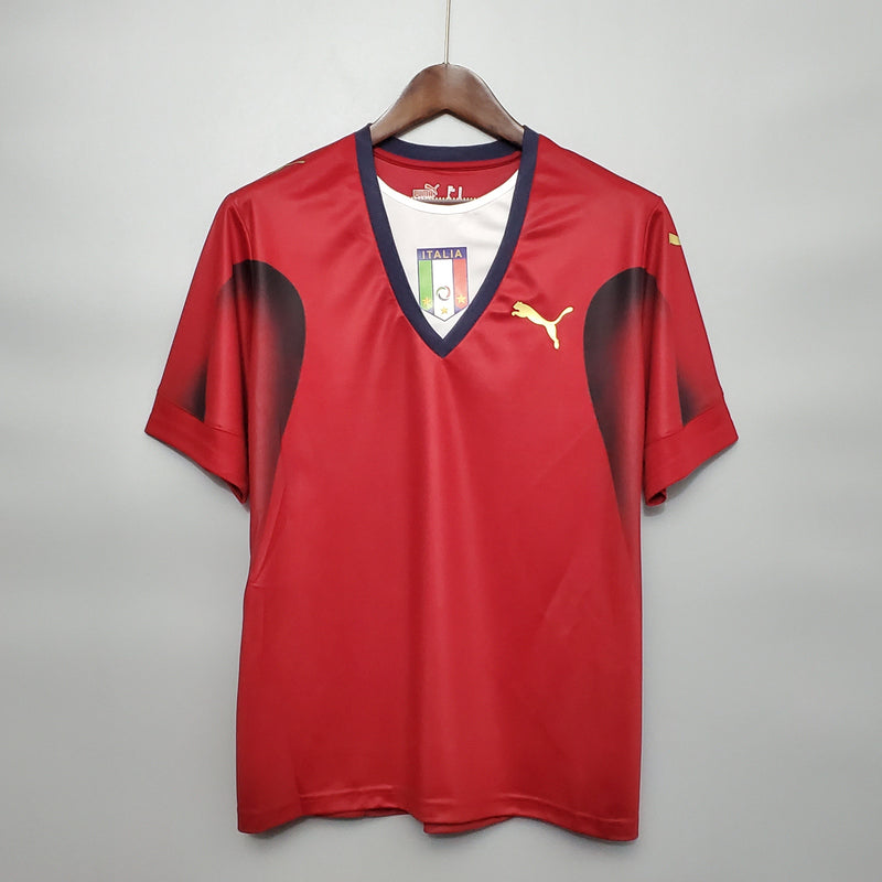 CAMISA RETRÔ ITÁLIA RED 2006