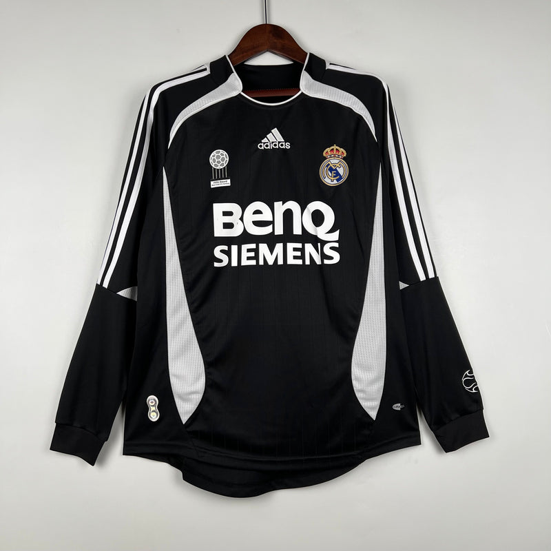 CAMISA REAL MADRID MANGA LONGA RETRÔ THIRD 06/07
