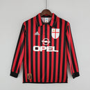 CAMISA RETRÔ MILAN HOME MANGA LONGA 99/00