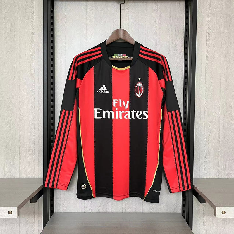 CAMISA RETRÔ MILAN HOME MANGA LONGA 10/11