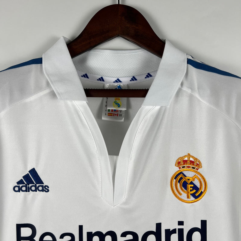 CAMISA REAL MADRID RETRÔ HOME 01/02