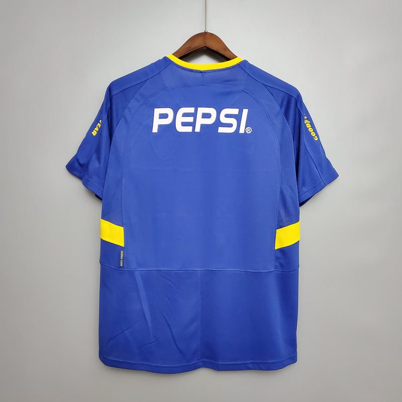 CAMISA BOCA JUNIORS RETRÔ HOME 03/04