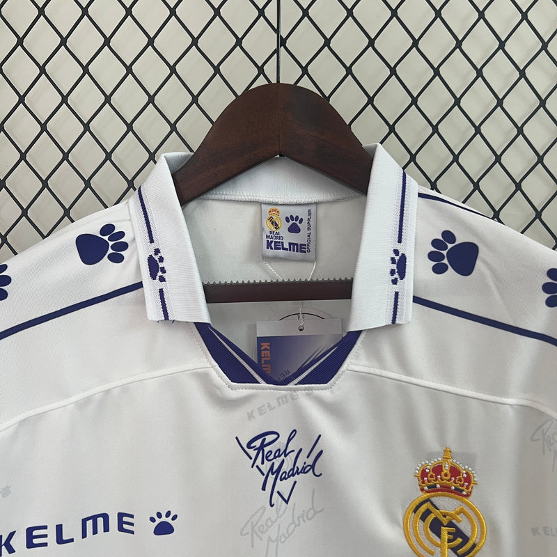 CAMISA REAL MADRID MANGA LONGA RETRÔ HOME 94/96