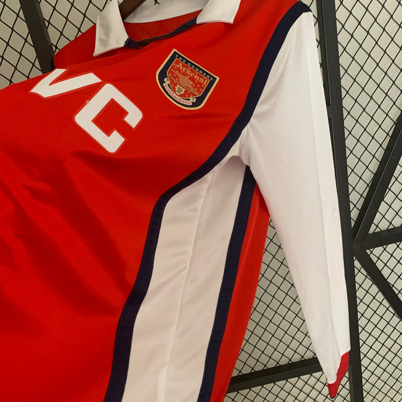 CAMISA RETRÔ ARSENAL HOME MANGA LONGA 98/99