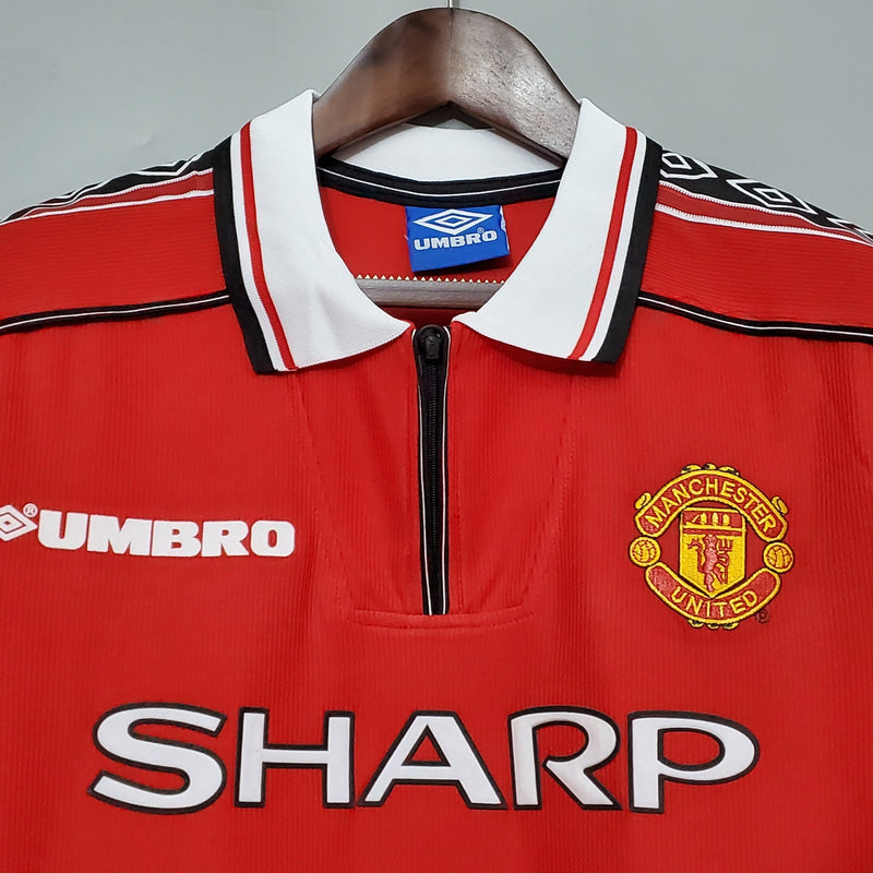 CAMISA RETRÔ MANCHESTER UNITED HOME 98/99