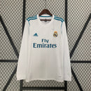 CAMISA REAL MADRID MANGA LONGA RETRÔ HOME 17/18