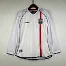CAMISA RETRÔ INGLATERRA HOME MANGA LONGA 2002