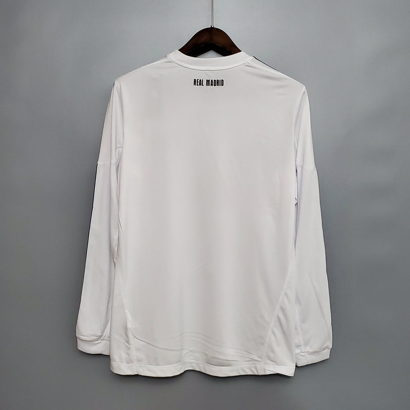 CAMISA REAL MADRID MANGA LONGA RETRÔ HOME 10/11