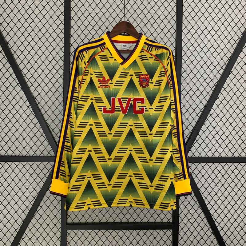 CAMISA RETRÔ ARSENAL AWAY MANGA LONGA 91/93