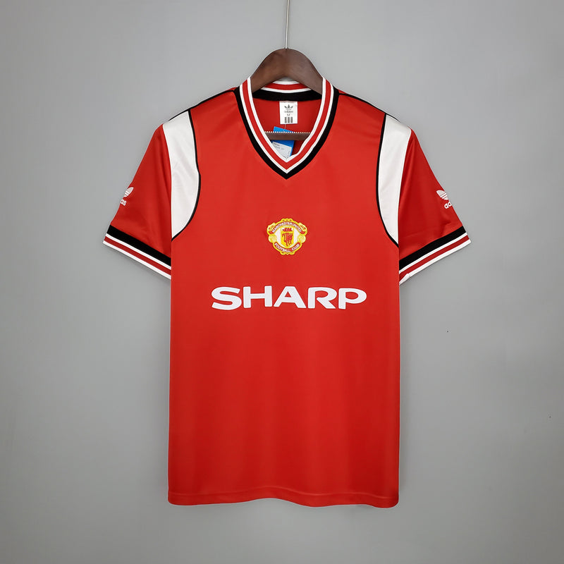 CAMISA RETRÔ MANCHESTER UNITED HOME 1985