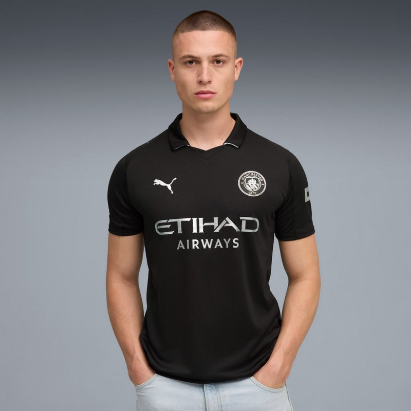 CAMISA MANHCESTER CITY AWAY II 2025/26 TORCEDOR PRETA